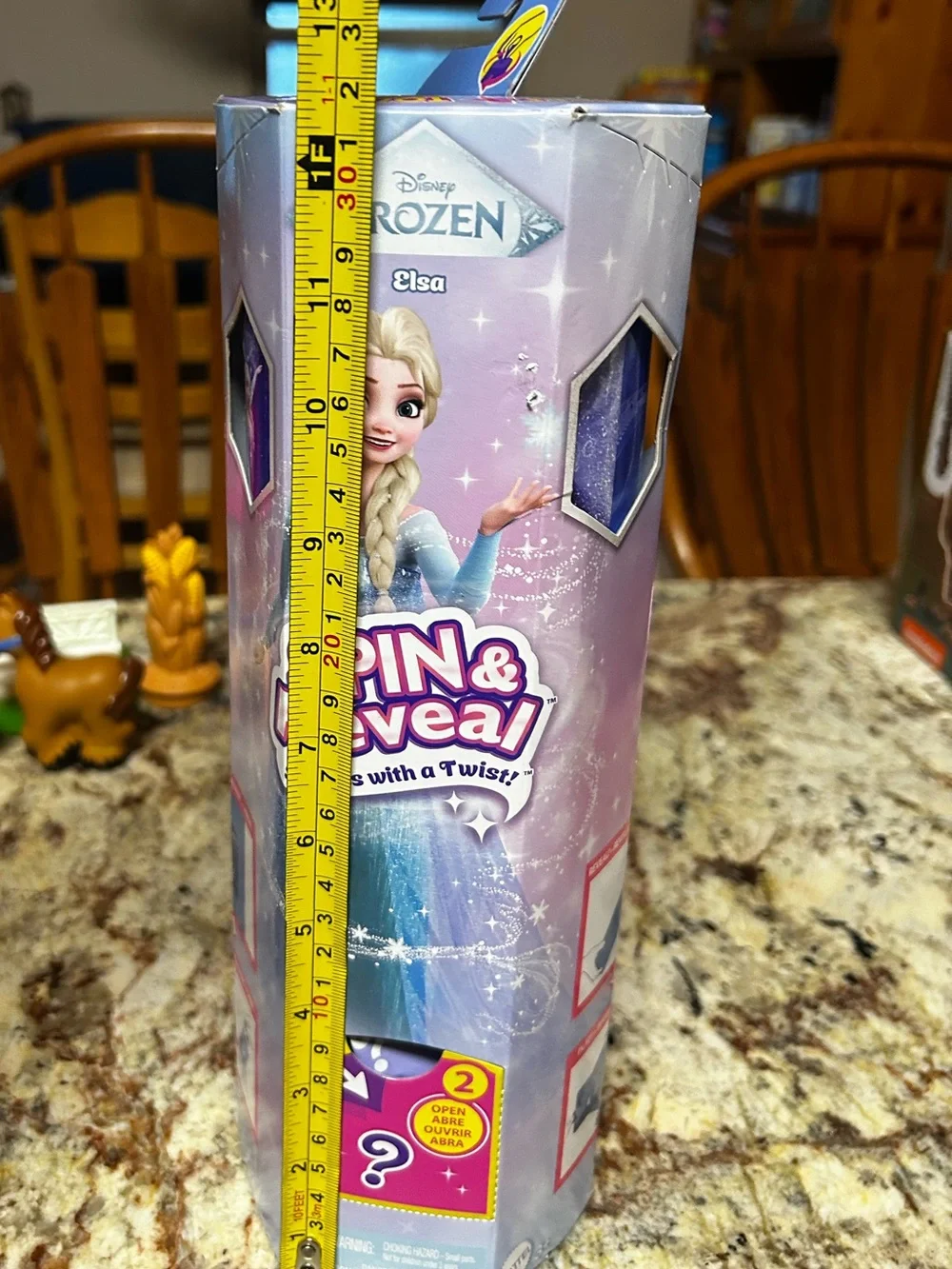 New & Sealed Disney Frozen Elsa Mystery Spin & Reveal Barbie Doll & accessories